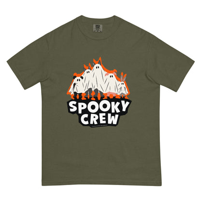 Masha and the Bear Friends Spooky Crew Unisex garment-dyed heavyweight t-shirt Sage T-SHIRT