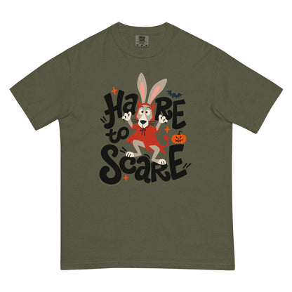 Masha and the Bear Friends Hare to Scare Unisex garment-dyed heavyweight t-shirt Sage T-SHIRT