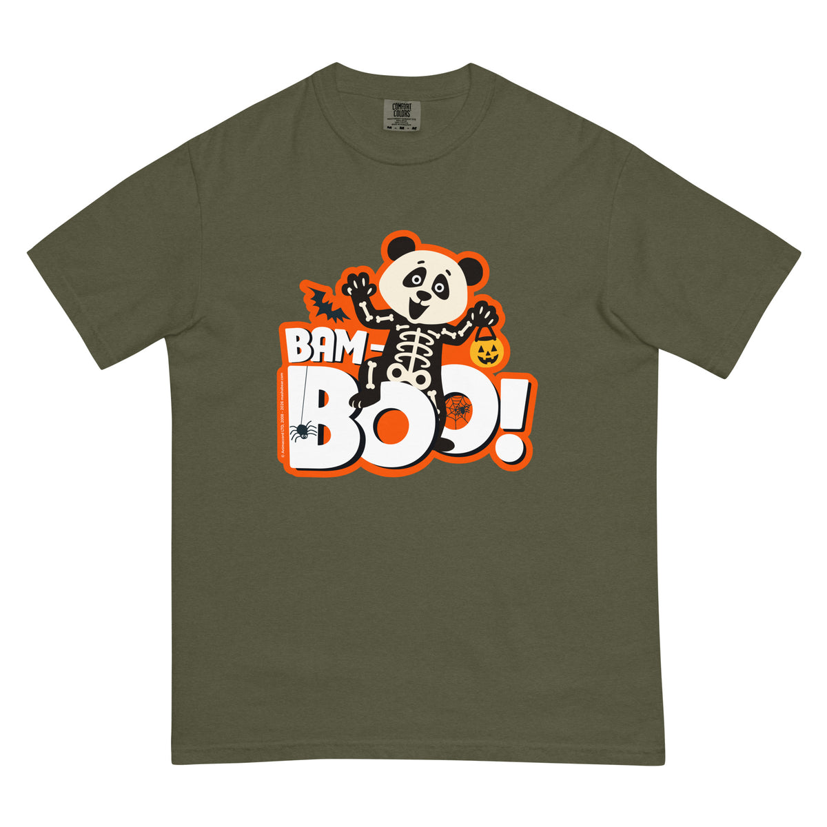 Masha and the Bear Friends Bam-Boo Unisex garment-dyed heavyweight t-shirt Sage T-SHIRT