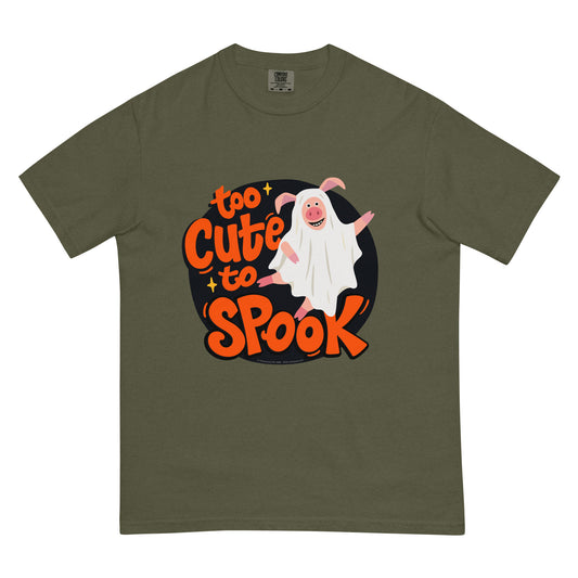 Masha and the Bear Friends Too Cute to Spook Unisex garment-dyed heavyweight t-shirt Sage T-SHIRT