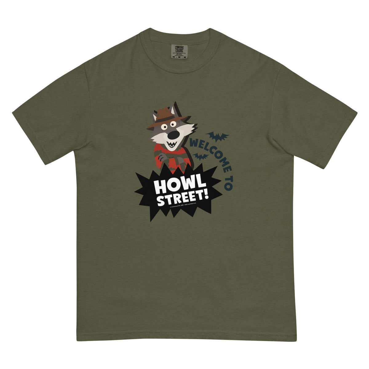 Masha and the Bear Friends Howl Street! Unisex garment-dyed heavyweight t-shirt Sage T-SHIRT