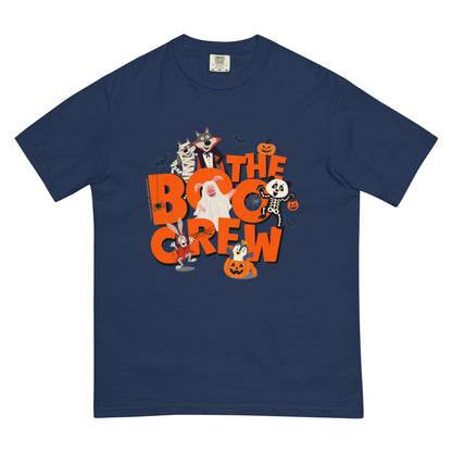 Masha and the Bear Friends The Boo Crew Unisex garment-dyed heavyweight t-shirt True Navy T-SHIRT