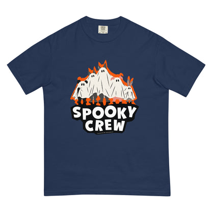 Masha and the Bear Friends Spooky Crew Unisex garment-dyed heavyweight t-shirt True Navy T-SHIRT