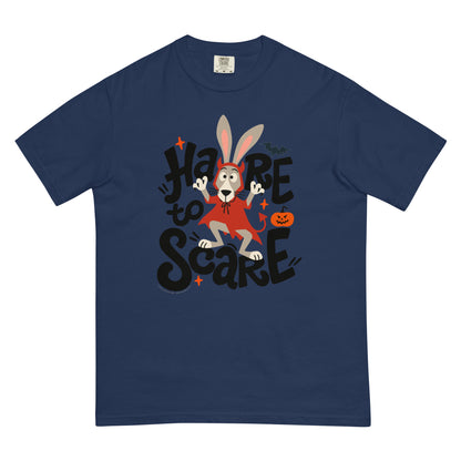 Masha and the Bear Friends Hare to Scare Unisex garment-dyed heavyweight t-shirt True Navy T-SHIRT
