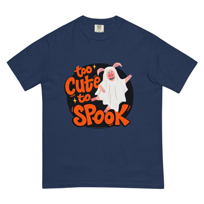Masha and the Bear Friends Too Cute to Spook Unisex garment-dyed heavyweight t-shirt True Navy T-SHIRT
