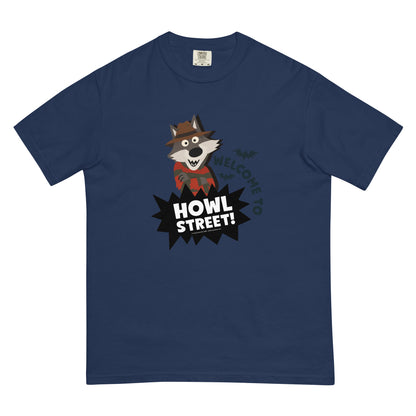 Masha and the Bear Friends Howl Street! Unisex garment-dyed heavyweight t-shirt True Navy T-SHIRT
