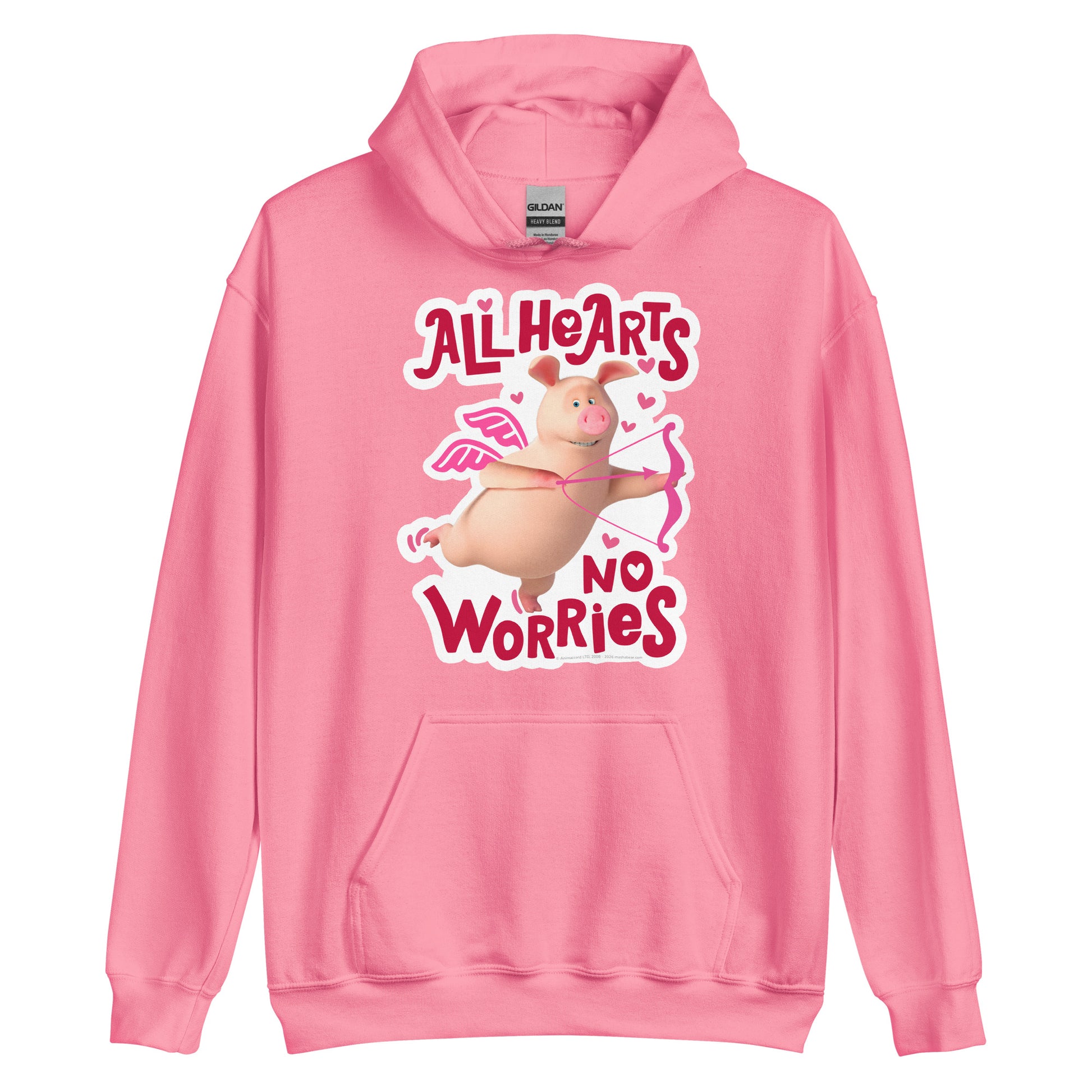 Masha and the Bear Friends No Worries Unisex Hoodie Azalea T-SHIRT