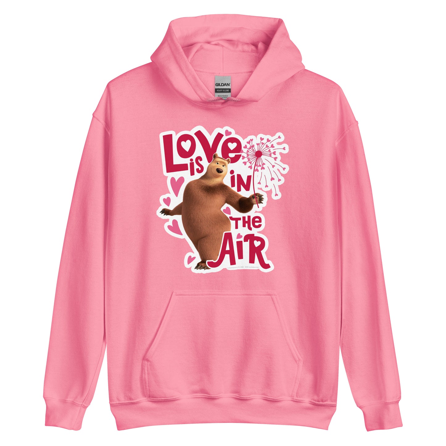 Masha and the Bear Friends Love Is In The Air Unisex Hoodie Azalea T-SHIRT