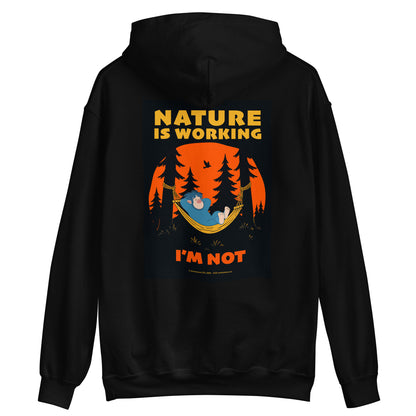 Masha and the Bear Friends Nature is Working Unisex Hoodie with Back Print T-SHIRT