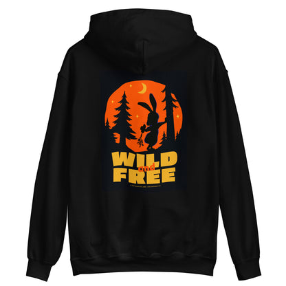 Masha and the Bear Friends Wild and Free Unisex Hoodie with Back Print T-SHIRT