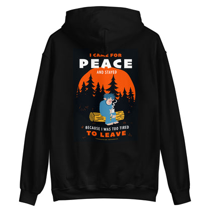 Masha and the Bear Friends I Came for Peace Unisex Hoodie with Back Print T-SHIRT