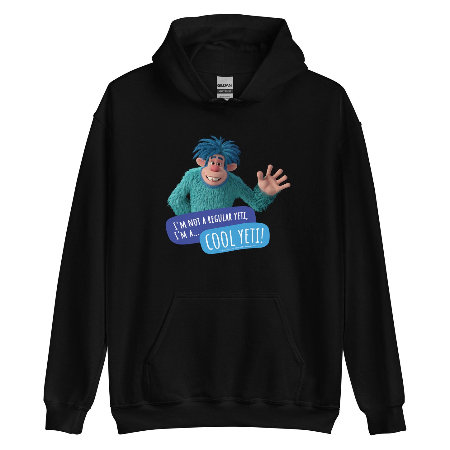 Masha and the Bear Friends Cool Yeti Unisex Hoodie Black T-SHIRT