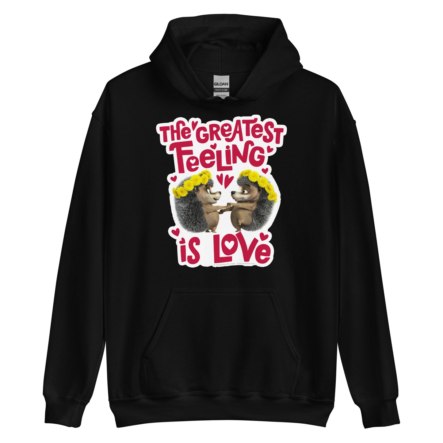 Masha and the Bear Friends Greatest Feeling Unisex Hoodie Black T-SHIRT