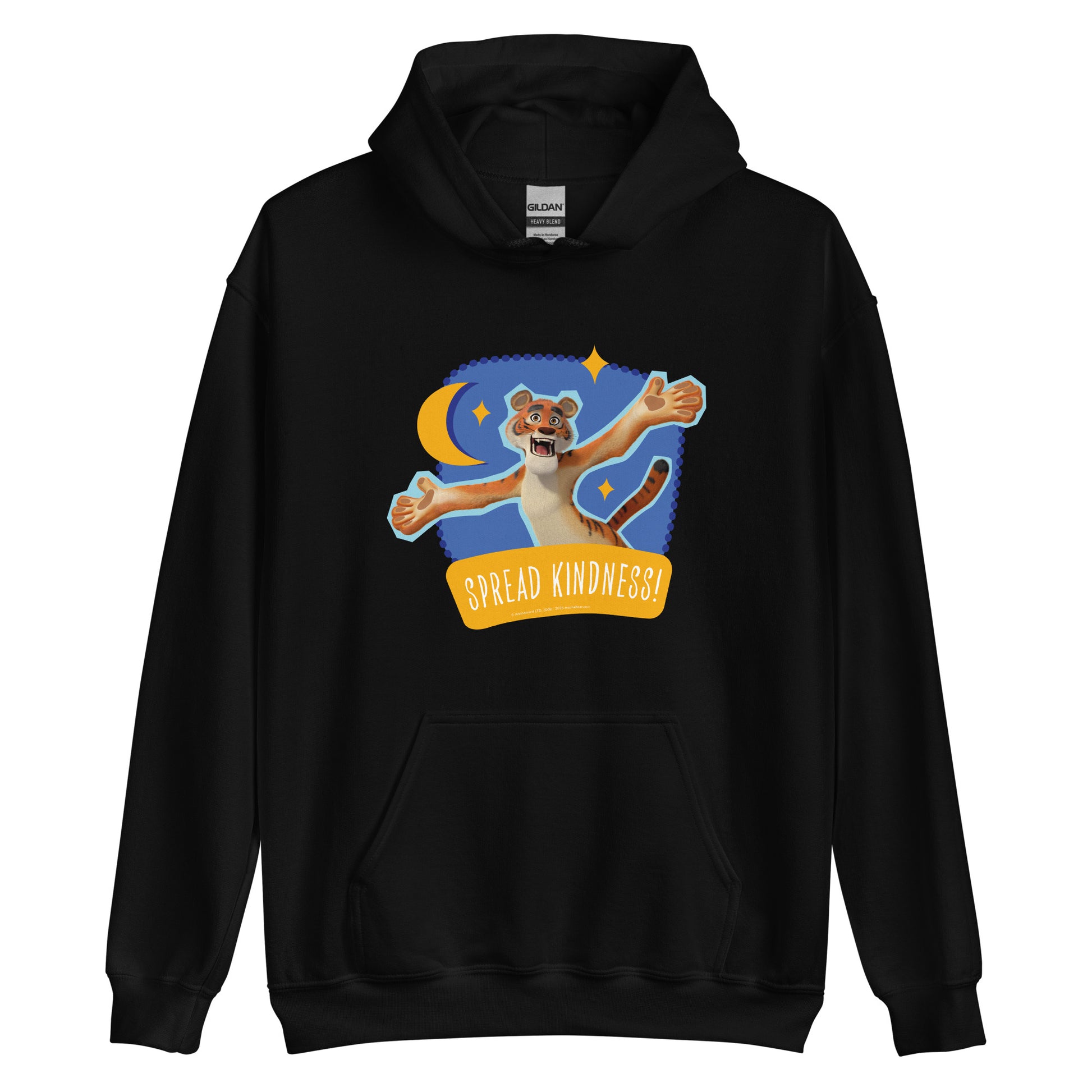 Masha and the Bear Friends Spread Kindness Unisex Hoodie Black T-SHIRT