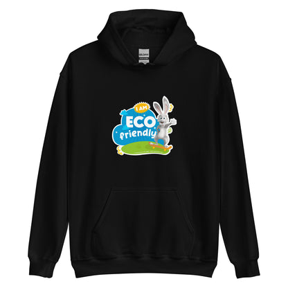 Masha and the Bear Friends Eco Friendly Unisex Hoodie Black T-SHIRT