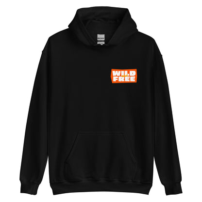 Masha and the Bear Friends Wild and Free Unisex Hoodie with Back Print Black T-SHIRT