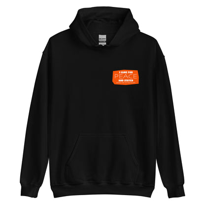 Masha and the Bear Friends I Came for Peace Unisex Hoodie with Back Print Black T-SHIRT