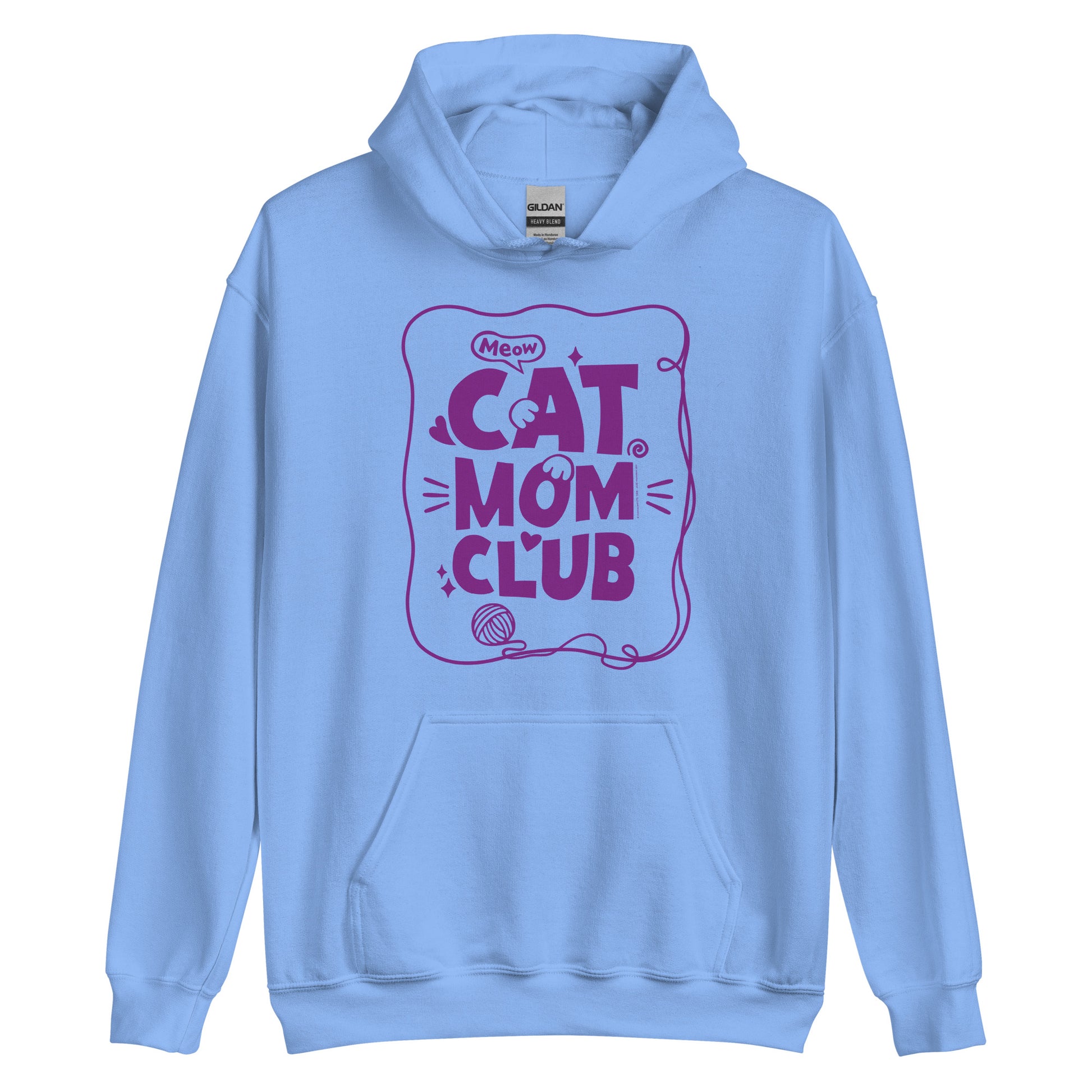 Masha and the Bear Friends Cat Mom Club Unisex Hoodie Carolina Blue T-SHIRT