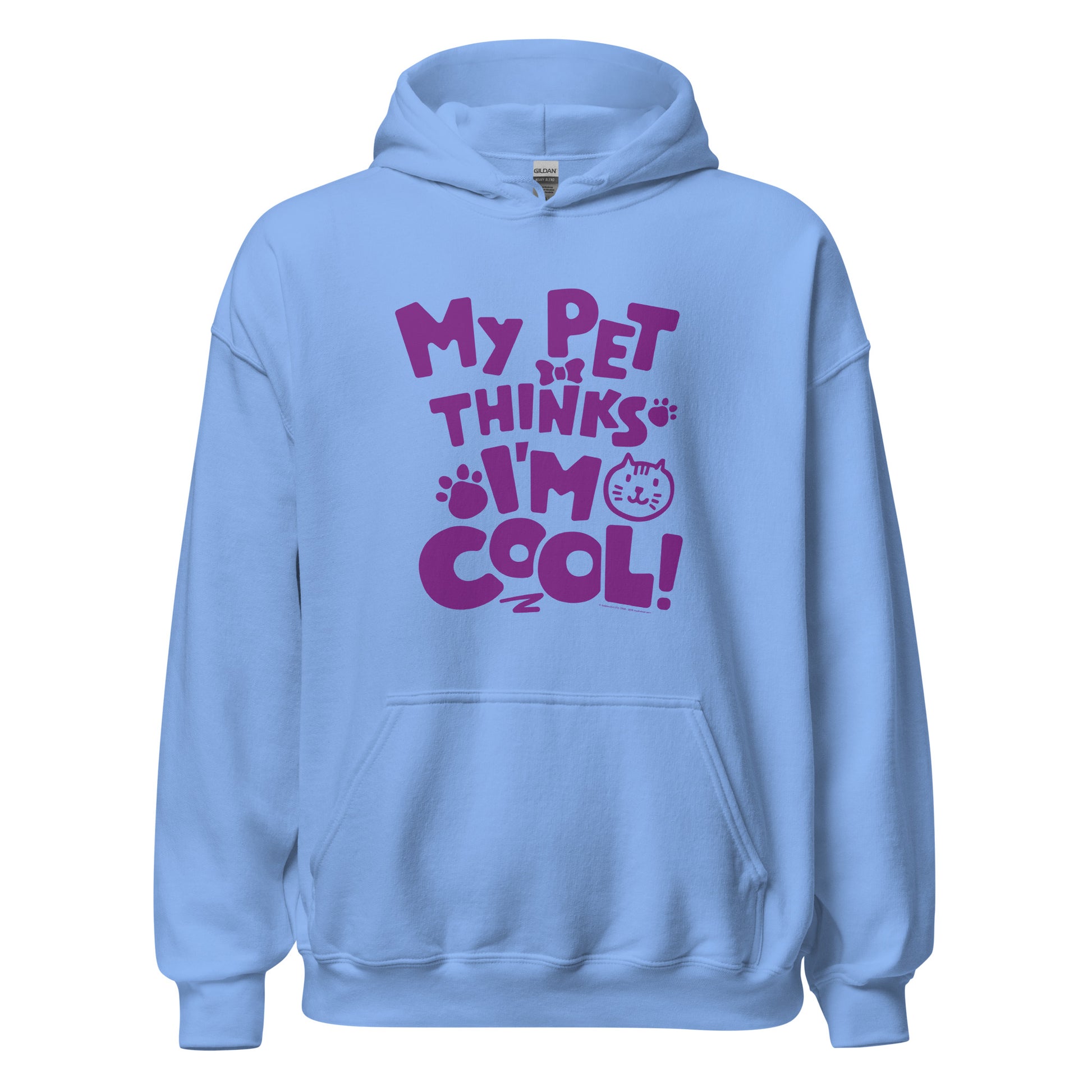 Masha and the Bear Friends Pet Thinks I'm Cool Unisex Hoodie Carolina Blue T-SHIRT
