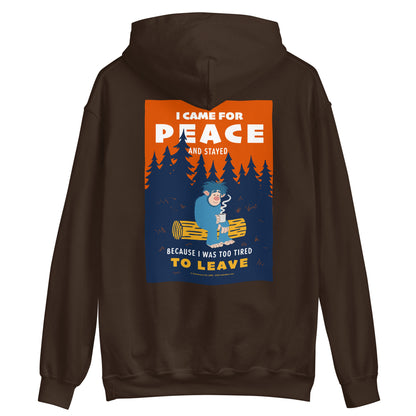 Masha and the Bear Friends I Came for Peace Unisex Hoodie with Back Print T-SHIRT