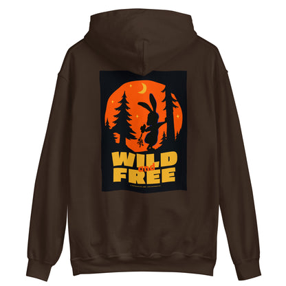 Masha and the Bear Friends Wild and Free Unisex Hoodie with Back Print T-SHIRT