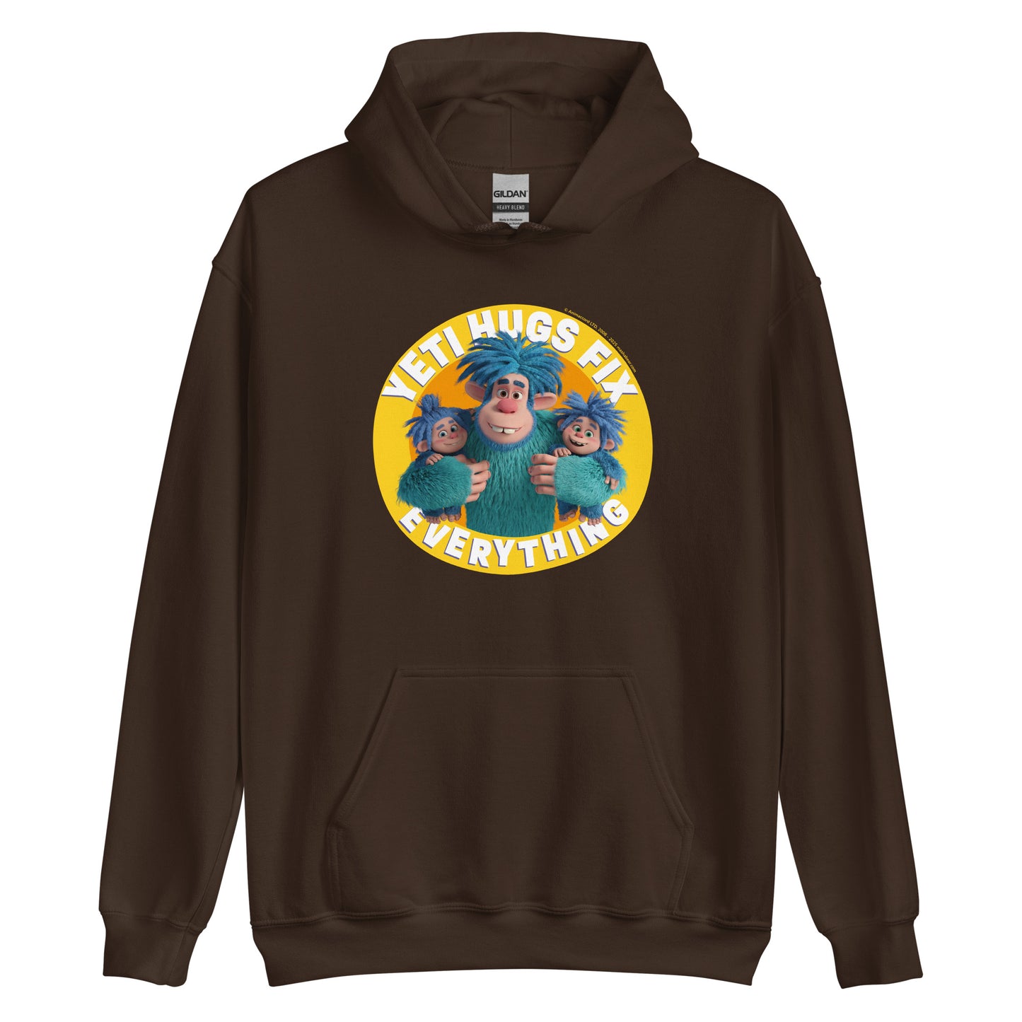 Masha and the Bear Friends Hugs Fix Everything Unisex Hoodie Dark Chocolate T-SHIRT