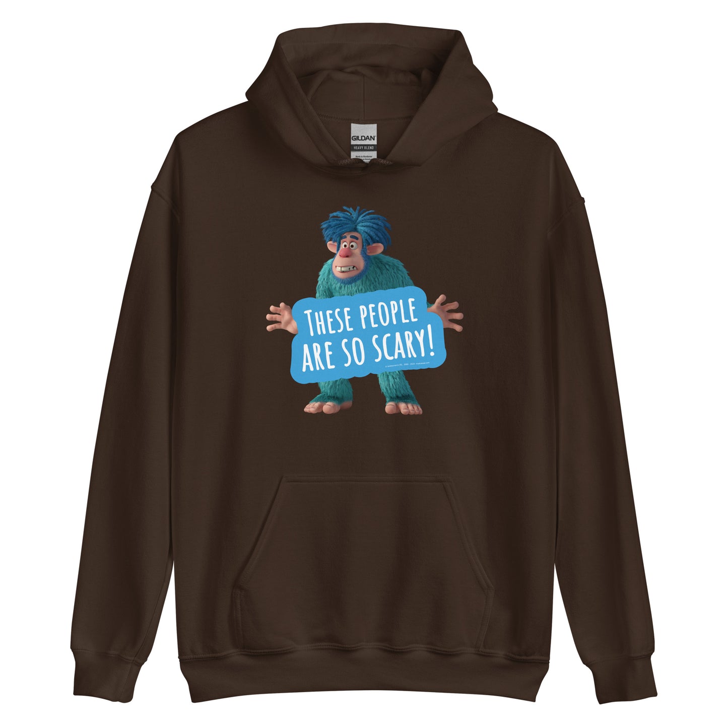 Masha and the Bear Friends Scary People Unisex Hoodie Dark Chocolate T-SHIRT