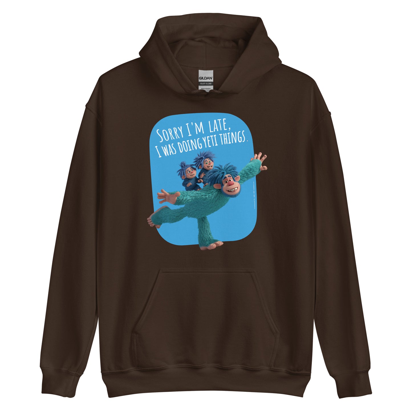 Masha and the Bear Friends Yeti Things Unisex Hoodie Dark Chocolate T-SHIRT