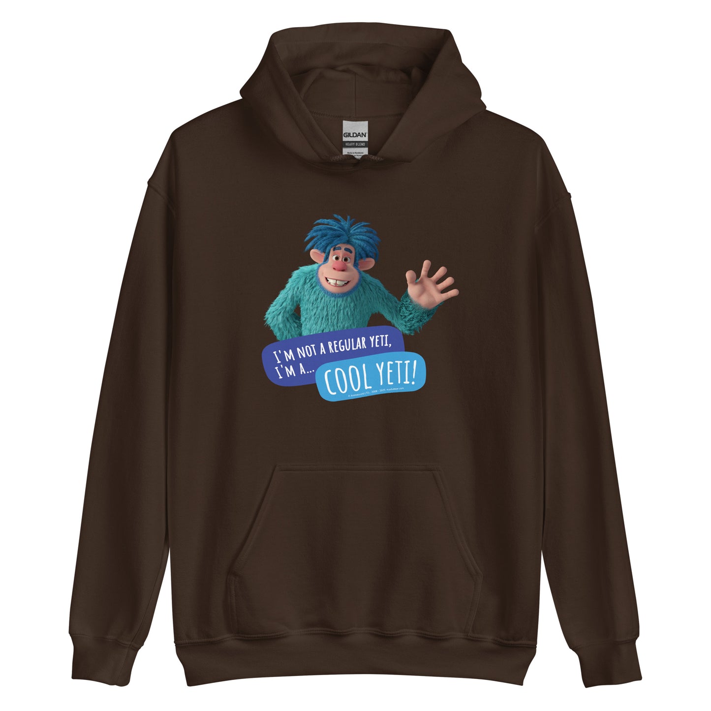 Masha and the Bear Friends Cool Yeti Unisex Hoodie Dark Chocolate T-SHIRT