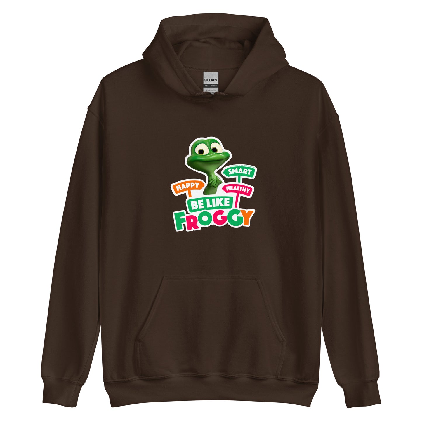 Masha and the Bear Friends Be Like Froggy Unisex Hoodie Dark Chocolate T-SHIRT