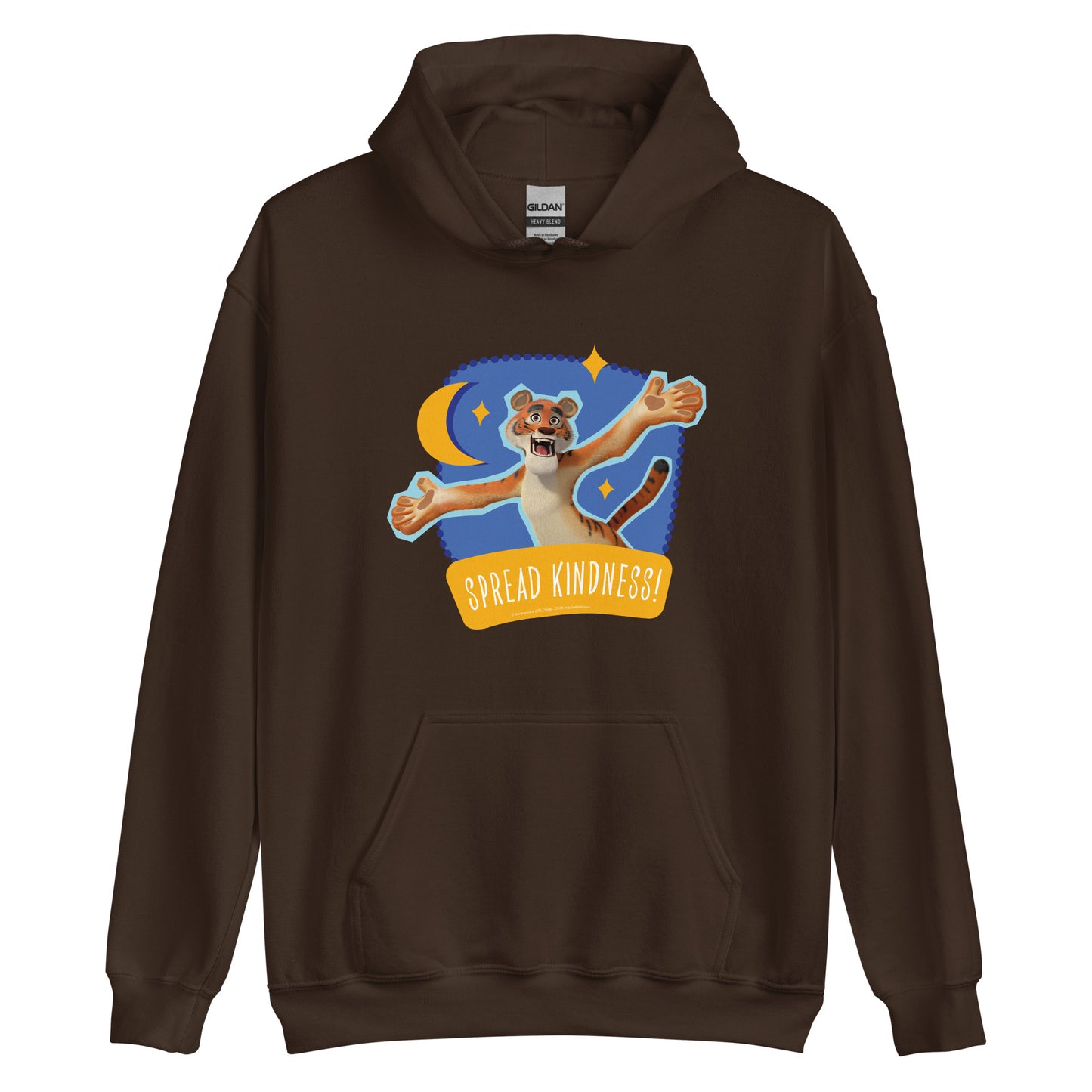 Masha and the Bear Friends Spread Kindness Unisex Hoodie Dark Chocolate T-SHIRT