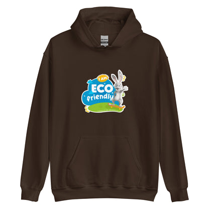 Masha and the Bear Friends Eco Friendly Unisex Hoodie Dark Chocolate T-SHIRT