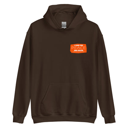 Masha and the Bear Friends I Came for Peace Unisex Hoodie with Back Print Dark Chocolate T-SHIRT