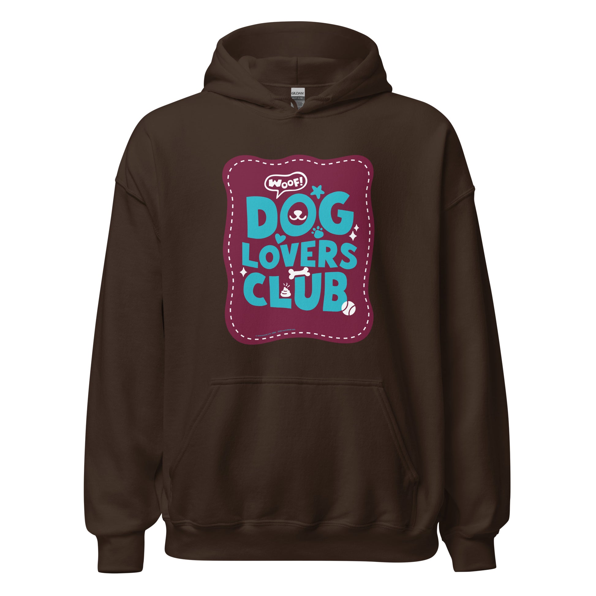 Masha and the Bear Friends Dog Lovers Club Unisex Hoodie Dark Chocolate T-SHIRT