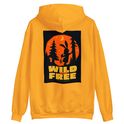 Masha and the Bear Friends Wild and Free Unisex Hoodie with Back Print T-SHIRT