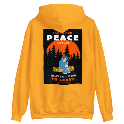 Masha and the Bear Friends I Came for Peace Unisex Hoodie with Back Print T-SHIRT