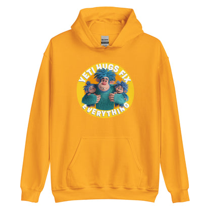Masha and the Bear Friends Hugs Fix Everything Unisex Hoodie Gold T-SHIRT