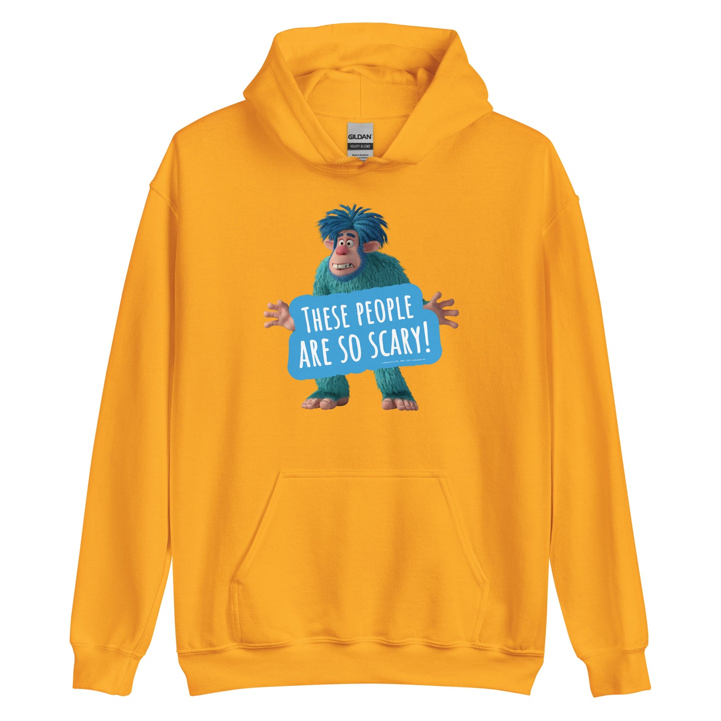 Masha and the Bear Friends Scary People Unisex Hoodie Gold T-SHIRT