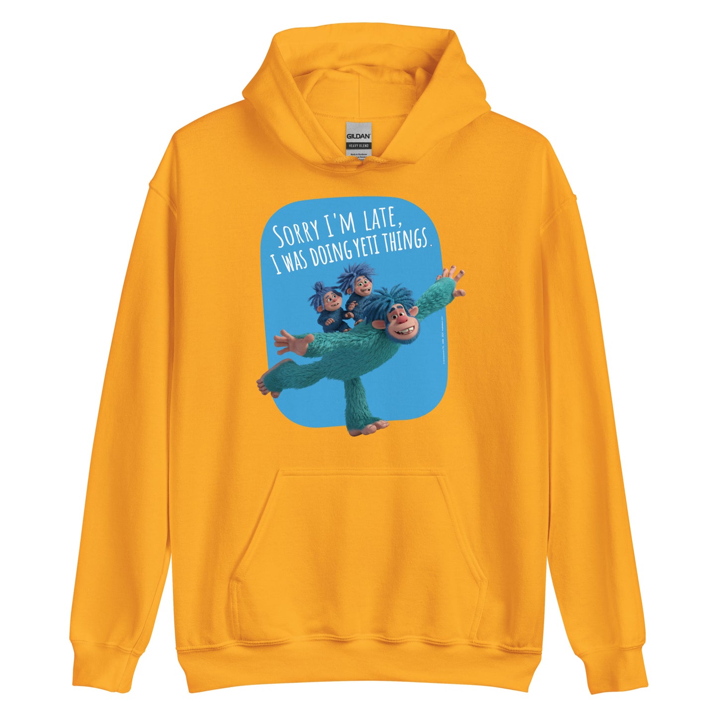 Masha and the Bear Friends Yeti Things Unisex Hoodie Gold T-SHIRT
