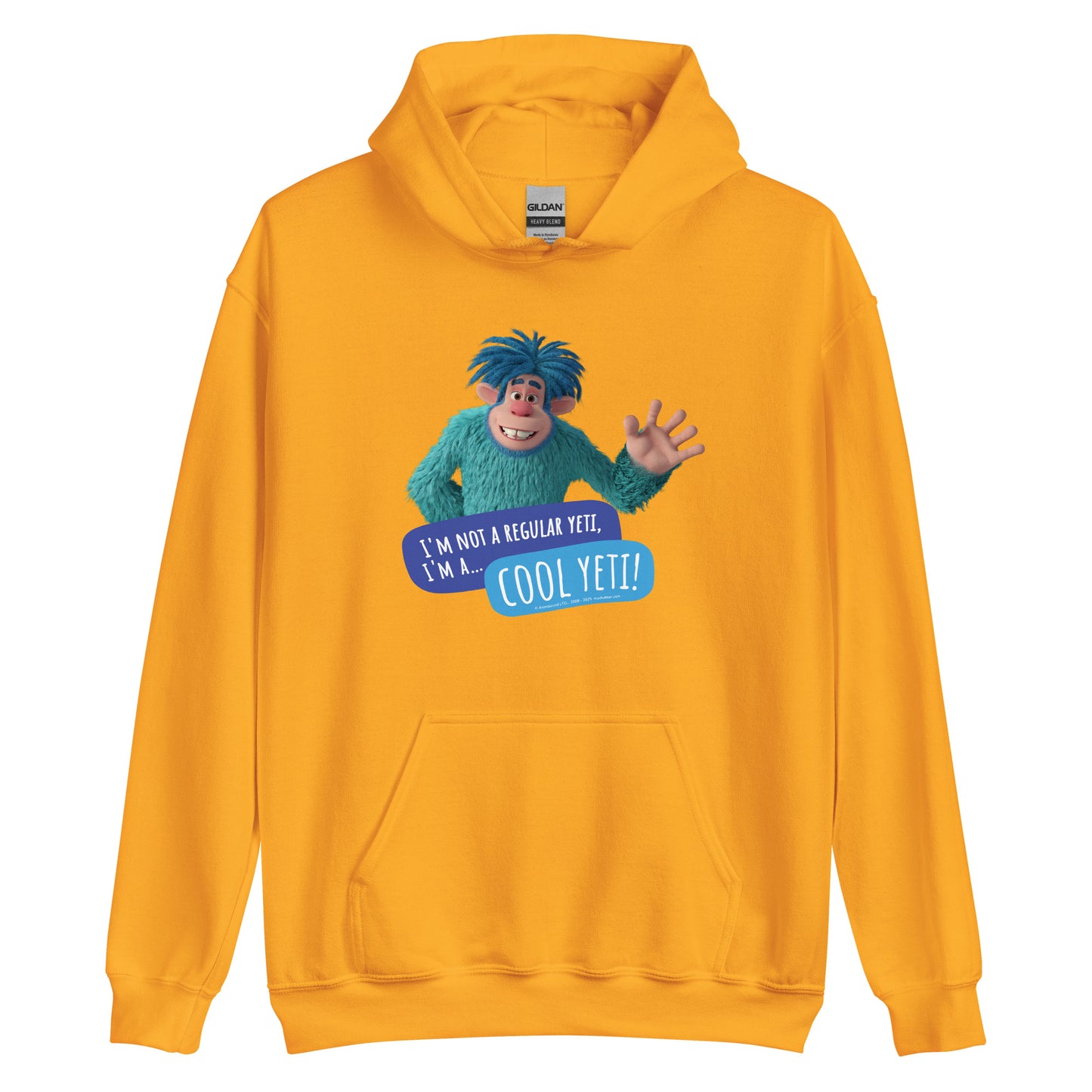 Masha and the Bear Friends Cool Yeti Unisex Hoodie Gold T-SHIRT