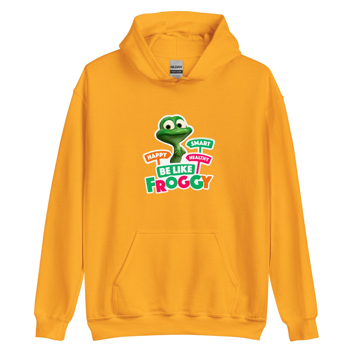 Masha and the Bear Friends Be Like Froggy Unisex Hoodie Gold T-SHIRT