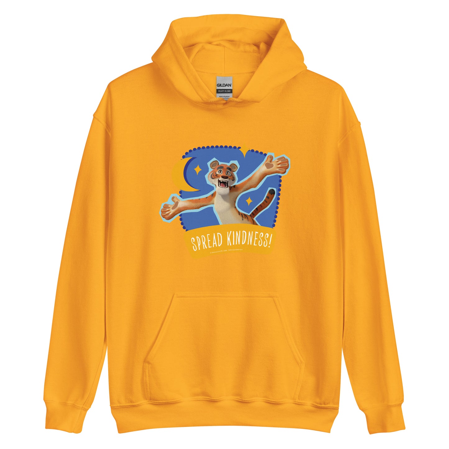 Masha and the Bear Friends Spread Kindness Unisex Hoodie Gold T-SHIRT