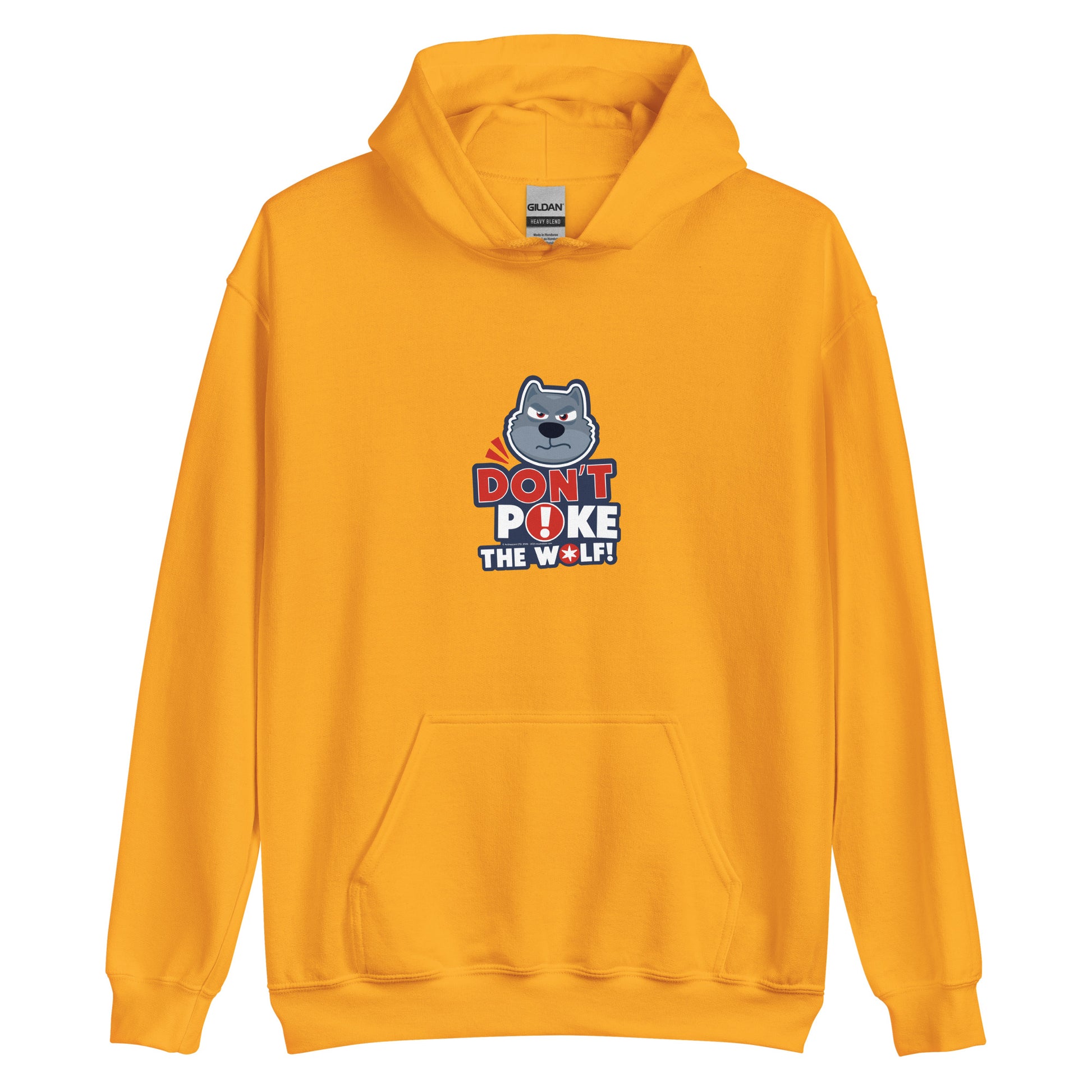 Masha and the Bear Friends Don't Poke The Wolf! Unisex Hoodie Gold T-SHIRT
