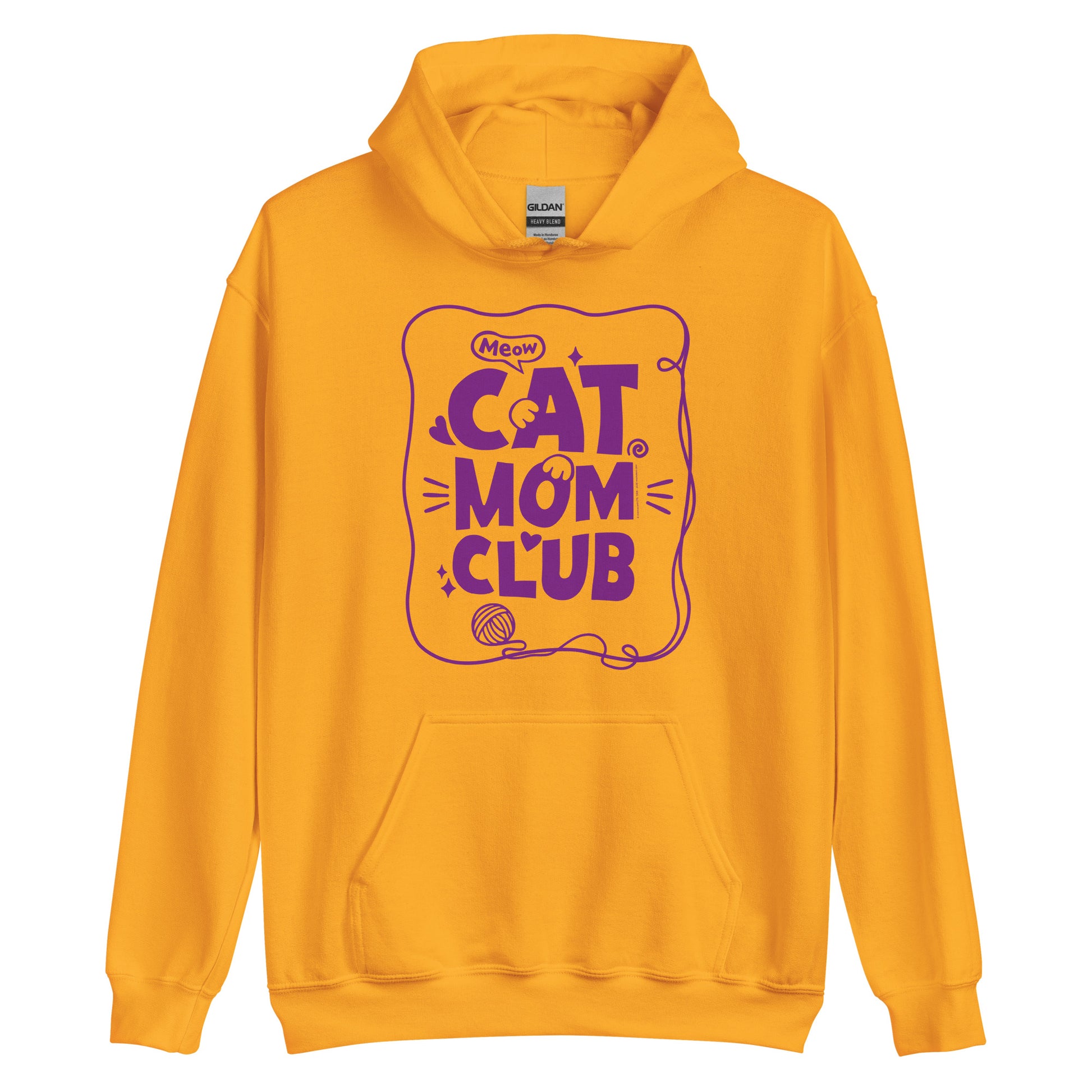 Masha and the Bear Friends Cat Mom Club Unisex Hoodie Gold T-SHIRT