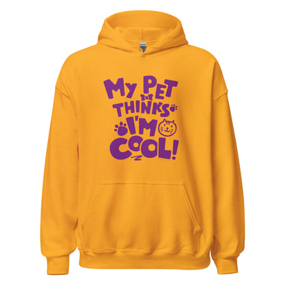 Masha and the Bear Friends Pet Thinks I'm Cool Unisex Hoodie Gold T-SHIRT