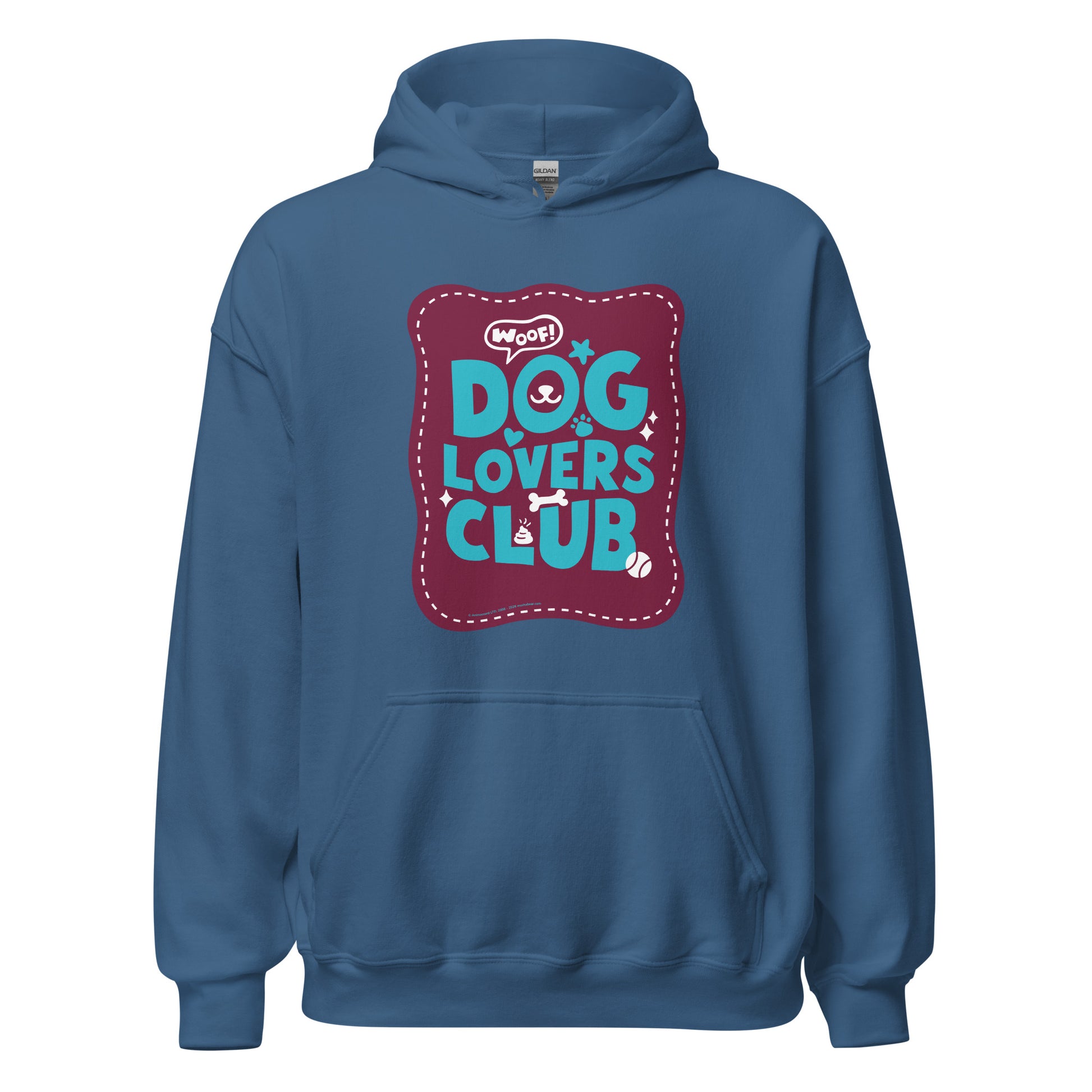 Masha and the Bear Friends Dog Lovers Club Unisex Hoodie Indigo Blue T-SHIRT