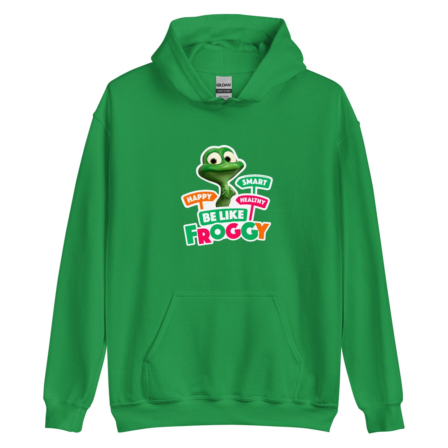 Masha and the Bear Friends Be Like Froggy Unisex Hoodie Irish Green T-SHIRT