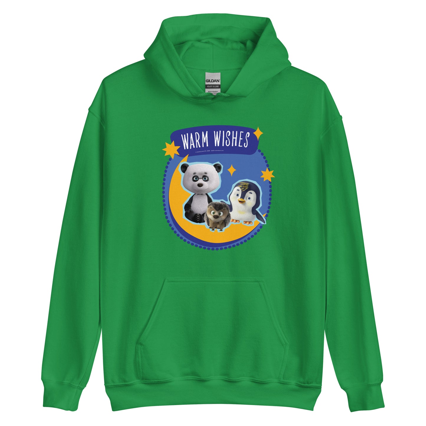 Masha and the Bear Friends Warm Wishes Unisex Hoodie Irish Green T-SHIRT