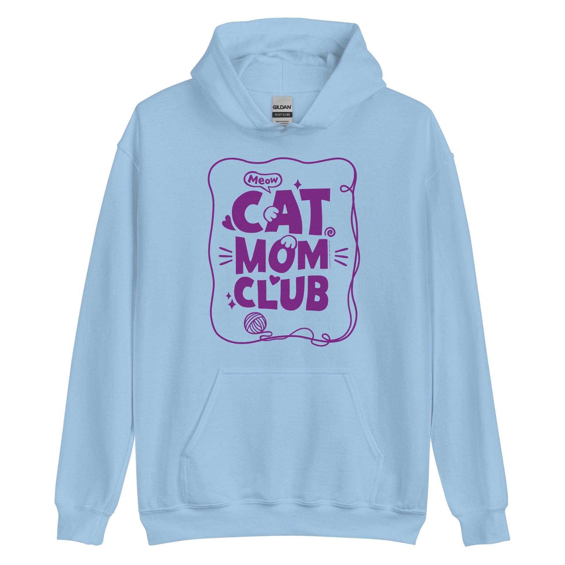 Masha and the Bear Friends Cat Mom Club Unisex Hoodie Light Blue T-SHIRT