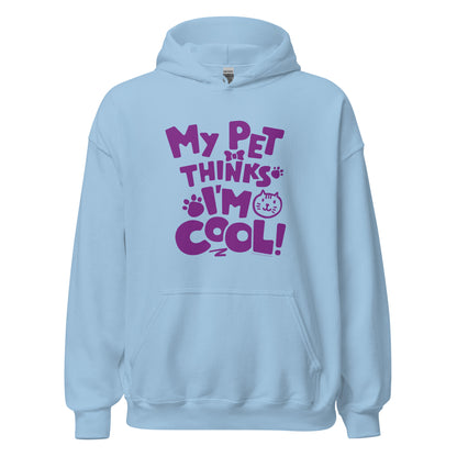 Masha and the Bear Friends Pet Thinks I'm Cool Unisex Hoodie Light Blue T-SHIRT